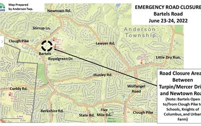 Bartels Road Emergency Closure – June 23-24